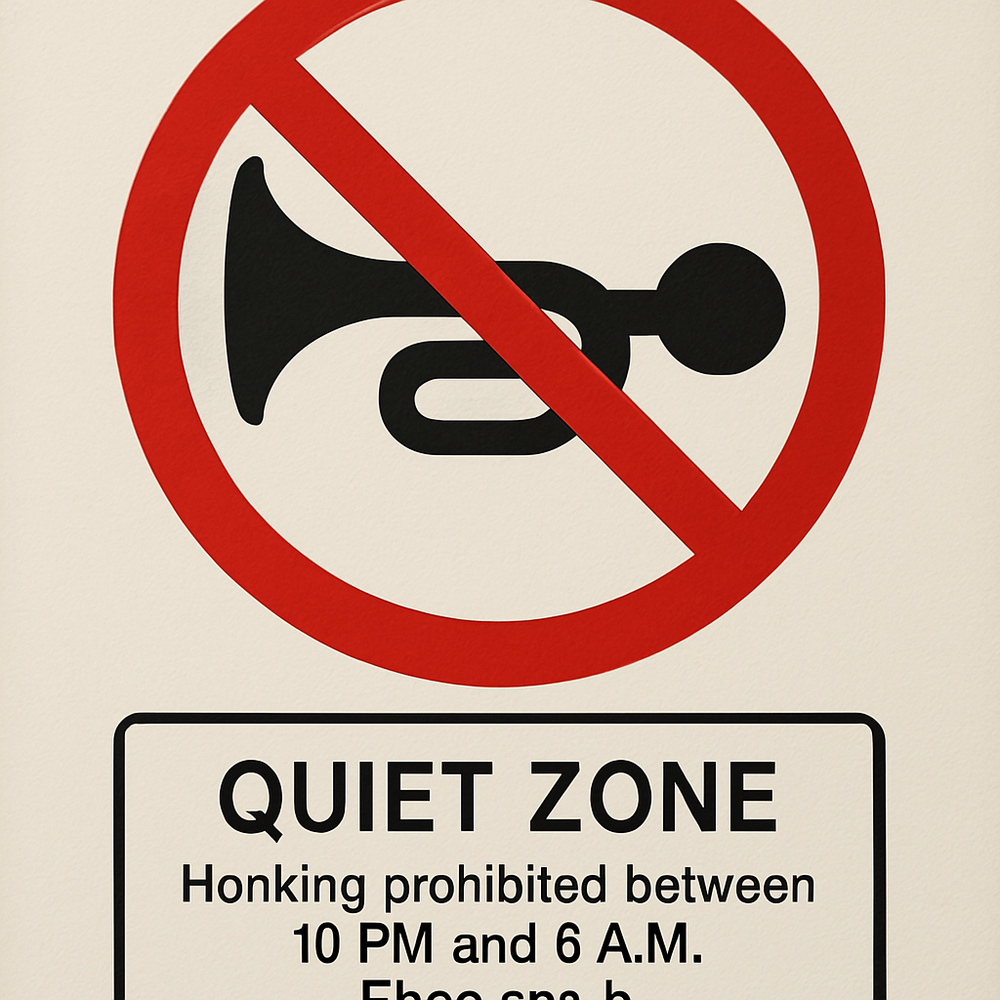 NO honk 